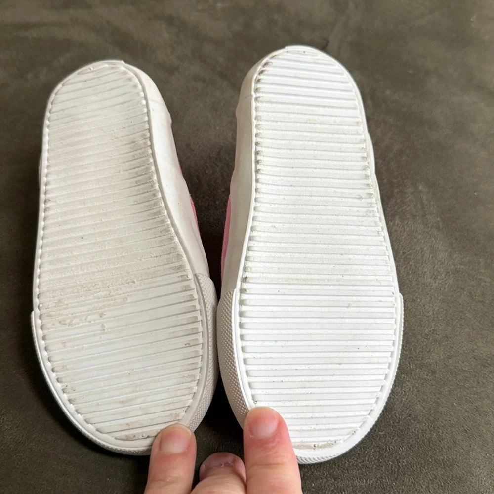 Old Navy Pink Slip-On Canvas Sneakers for Kids